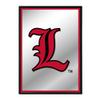 The Fan-Brand NCAA Louisville Cardinals: L - Vertical Framed Mirrored Wall Sign - Sports Team Bar Sign Dcor - Home, Dorm, Garage, Office, Fan Cave view 1