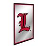 The Fan-Brand NCAA Louisville Cardinals: L - Vertical Framed Mirrored Wall Sign - Sports Team Bar Sign Dcor - Home, Dorm, Garage, Office, Fan Cave view 2