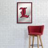 The Fan-Brand NCAA Louisville Cardinals: L - Vertical Framed Mirrored Wall Sign - Sports Team Bar Sign Dcor - Home, Dorm, Garage, Office, Fan Cave view 4