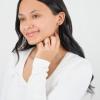 Florida Gators Jewelry Set for Women - Orange F Stud Earrings and Matching Crystal Ring - Hypoallergenic Stainless Steel Jewelry for Women - Florida Gator Accessories and Game Day Gear view 3