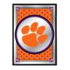 The Fan-Brand NCAA Clemson Tigers: Team Spirit - Vertical Framed Mirrored Wall Sign - Sports Team Bar Sign Dcor - Home, Dorm, Garage, Office, Fan Cave view 1