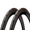 Pair of Continental Grand Prix 5000 S TR Tire 700x25c Tubeless Fold Black/Coffee view 1