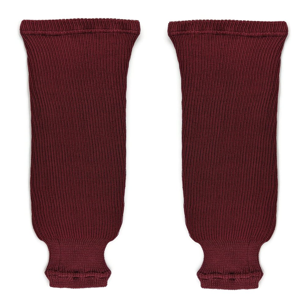 PEAR SOX Pro Weight Solid Color Hockey Socks (Maroon, Intermediate)