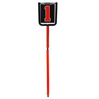 TAG Padded Football Down Box Indicator with 14 inch Flip-Over Numbers, 6'1" Height
