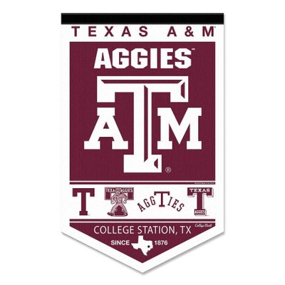 College Flags & Banners Co. Texas A&M Aggies Heritage History Banner Pennant
