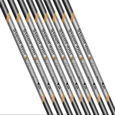 AeroTech SteelFiber fc90 Iron Shafts 6-PW, Set of 5 Shafts - .370 Parallel Tip (Choose Flex) (Flex: Stiff F4)