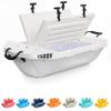 Cuddy Floating Cooler and Dry Storage Vessel for Land & Water  40QT Great for River, Beach, Kayak, Pool, & Lake - White view 1