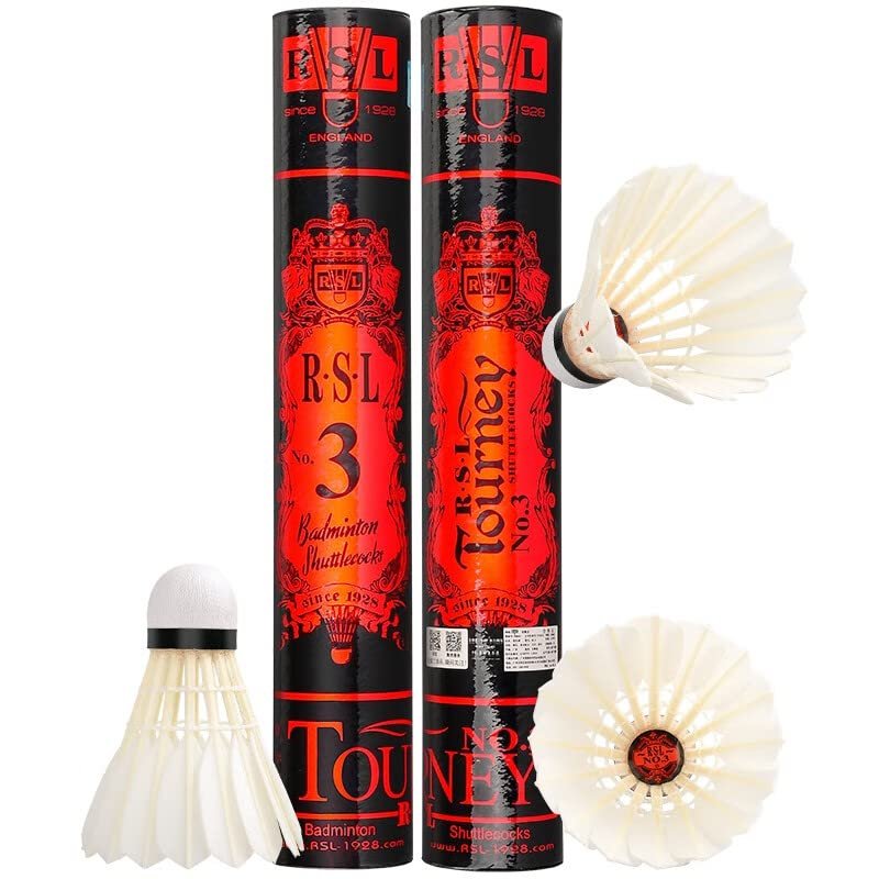 RSL No.3 Tourney Badminton Shuttlecock Birdy 12-Pack (speed-77)