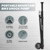 Hycline Shock Pump for Mountain Bike, High Pressure 300 Psi for Front Fork and Rear Bicycle Suspension Air Pump with Gauge Fits Schrader & Presta Tire Valve-Black view 4