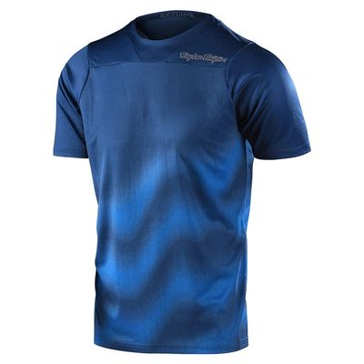 Troy Lee Designs Youth Skyline SS Jersey, Iconic Navy, X-Small