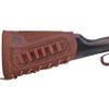 Genuine Leather Gun Buttstock with Cartridge, Shell Holder for .308 .300 44mag 410 Winchester Marlin Right/Left-Handed (Brown for Right-Handed) view 1