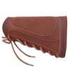 Genuine Leather Gun Buttstock with Cartridge, Shell Holder for .308 .300 44mag 410 Winchester Marlin Right/Left-Handed (Brown for Right-Handed) view 2