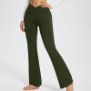 tuduoms Women's Bootcut Yoga Pants Workout High Waist Flare Yoga Leggings Sunflower Print Wide Leg Pants Lounge Bell Bottom Dress Pants Tummy Control Leggings view 2