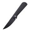 Petrified fish Pocket Knife PFP07 Viking, 3.62" K110 Black Stonewashed Blade, 4.23oz G10 Handle Front Flipper Liner lock Folding knife (Black G10 & Black Stonewashed) view 1