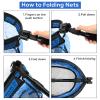 SAN LIKE Floating Fishing Net Collapsible Fishing Net Fishing Landing Net with Telescoping Pole Fishing net Freshwater Rubber Coated for Steelhead Salmon Fly Bass Trout Easy to Carry Extend to 41inch view 4