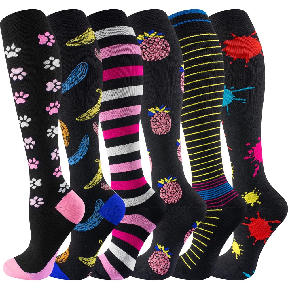 bropite Compression Socks for Women & Men Circulation-Support Knee High Socks 20-30 mmhg-Best for Running,Medical,Nurse,Travel