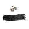 TVLAR Bicycle Steel/Stainless Steel Spokes 10PCS 12G (2.5mm Dia) E-Bike Spokes for MTB/Fat Electric Bicycle or Ebike Front/Rear Wheel Conversion Kit (Color : 250mm) view 2