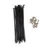TVLAR Bicycle Steel/Stainless Steel Spokes 10PCS 12G (2.5mm Dia) E-Bike Spokes for MTB/Fat Electric Bicycle or Ebike Front/Rear Wheel Conversion Kit (Color : 126mm) view 1