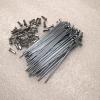 TVLAR Bicycle Steel/Stainless Steel Spokes Scooter Spokes 40Pcs/lot E-Bike Spokes 12G 2.5mm Diameter Bicycle Spokes Length 105~155mm + Nipple Sliver Color (Color : 140mm) view 3