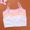Eforcase 4PCS Girls Training Bra Girls Lace Cotton Training Bras Breathable Sports Cami Bras Strap Bralette,Aged 8-14 view 2