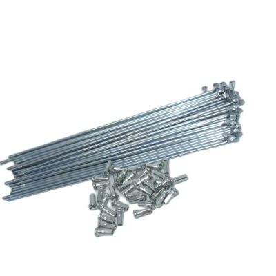 TVLAR Bicycle Steel/Stainless Steel Spokes Electric Bicycle 12G Diameter 2.5mm Length 64-228mm Spokes #45 Steel + Nipples 37pcs (Color : 12G 122mm)