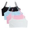 Eforcase 4PCS Girls Training Bra Girls Lace Cotton Training Bras Breathable Sports Cami Bras Strap Bralette,Aged 8-14 view 1
