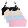 Eforcase 4PCS Girls Training Bra Girls Lace Cotton Training Bras Breathable Sports Cami Bras Strap Bralette,Aged 8-14 view 1