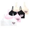 Eforcase 4PCS Girls Training Bra Girls Breathable Sports Cami Bras Strap Bralette Activewear Bra,Aged 8-18 view 1