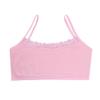 Eforcase 4PCS Girls Training Bra Girls Lace Cotton Training Bras Breathable Sports Cami Bras Strap Bralette,Aged 8-14 Pink view 2