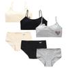 Eforcase Girls Training Bra Set - 6PCS Girls Cotton Training Bras Breathable Sports Cami Bras and Underwear Panties Briefs view 1