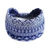 Chemo Headwear for Women UK Yoga Headband Extra Wide Soft Turban Cap Alopecia Bandana Head Cover, Blue, One Size view 1