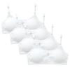 Eforcase 4PCS Girls Training Bra Girls Breathable Sports Cami Bras Adjustable Strap Bralette Activewear Bra White view 1