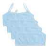 Eforcase 4PCS Girls Training Bra Girls Lace Cotton Training Bras Breathable Sports Cami Bras Strap Bralette,Aged 8-14 Blue view 1
