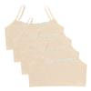 Eforcase 4PCS Girls Training Bra Girls Lace Cotton Training Bras Breathable Sports Cami Bras Strap Bralette,Aged 8-14 Nude view 1