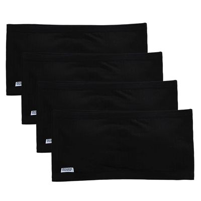 Eforcase 4PCS Girls Bandeau Tube Bra  Strapless Cropped Sports Bralette Teen Girls Seamless Tube Top Bra Age 13-16 Black