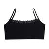 Eforcase 4PCS Girls Training Bra Girls Lace Cotton Training Bras Breathable Sports Cami Bras Strap Bralette,Aged 8-14 Black view 2