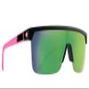 SPY Flynn 5050 Matte Blk Matte Pink-Happy Gry Grn LT Grn Mirror view 1