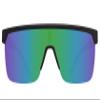 SPY Flynn 5050 Matte Blk Matte Pink-Happy Gry Grn LT Grn Mirror view 2
