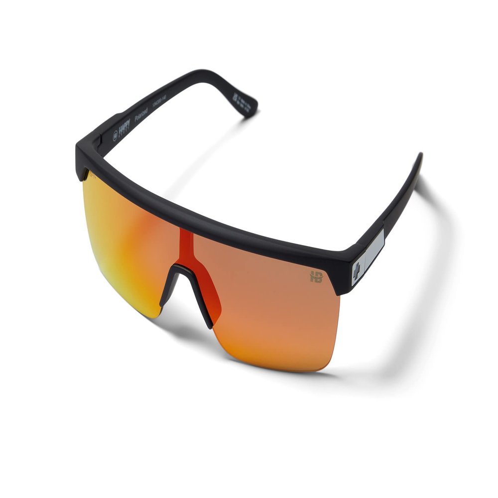 SPY Flynn 5050 Matte Black - Happy Boost Polar Orange Mirror