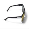 SPY Flynn 5050 Matte Black - Happy Boost Polar Orange Mirror view 3