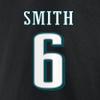 Fanatics Men's Devonta Smith Black Philadelphia Eagles Icon Player Name & Number T-Shirt view 4
