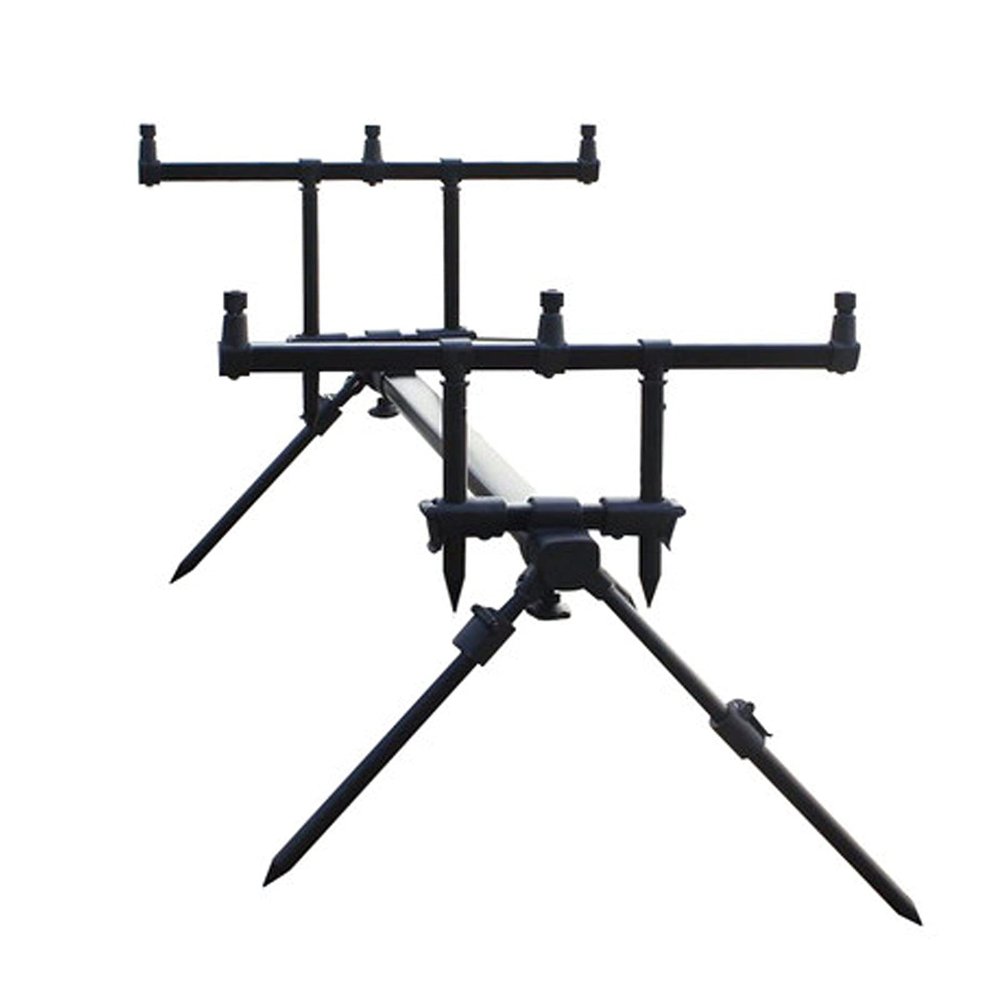 DYPASA Vertical Fishing Rod Holder Three-Head Multi-Function Aluminum Alloy Raft Fishing Sea Rod Frame Bracket Set Wall Mounted Fishing Rod Rack