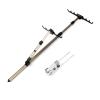 Vertical Fishing Rod Holder Multifunctional Fishing Rod Bracket Aluminum Alloy Fishing Bracket Fishing Box Fishing Chair Bracket Inserted Double Turret Pole Wall Mounted Fishing Rod Rack (Size : 2.1M view 1