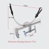 DYPASA Vertical Fishing Rod Holder Metal Raft Fishing Bracket Bridge Fishing Raft Rod Fishing Rod Stainless Steel Frame Multifunctional Wall Mounted Fishing Rod Rack view 2
