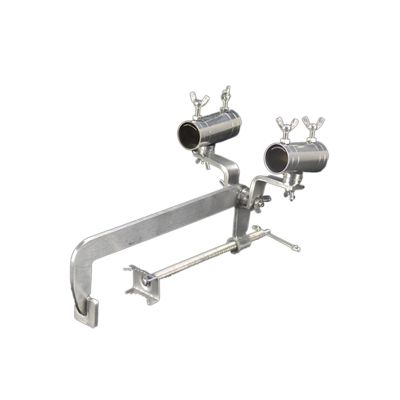 Vertical Fishing Rod Holder Stainless Steel Turret Bracket Vertical Clip Black Pit Fishing Platform Raft Fishing Row Bridge Boat Railing Rod Hand Rod Holder Wall Mounted Fishing Rod Rack ( Size : 1 )