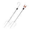 Vertical Fishing Rod Holder Double Trigeminal Pulley Frame Stainless Steel Long Rod Bracket Pulley Turret Frame Traditional Fishing Rod Hand Rod Gun Rod Special Fishing Gear Wall Mounted Fishing Rod R view 1