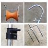 Vertical Fishing Rod Holder Double Trigeminal Pulley Frame Stainless Steel Long Rod Bracket Pulley Turret Frame Traditional Fishing Rod Hand Rod Gun Rod Special Fishing Gear Wall Mounted Fishing Rod R view 3