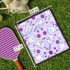 Millie Rose Pickleball Towels in Fashionable Prints - Cute 15x17 inch Microfiber & Cotton Athletic Towels with Carabiner Clip - Pickleball Accessories, Pickleball Gifts (Prettiest Purple) view 2