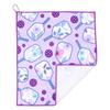 Millie Rose Pickleball Towels in Fashionable Prints - Cute 15x17 inch Microfiber & Cotton Athletic Towels with Carabiner Clip - Pickleball Accessories, Pickleball Gifts (Prettiest Purple) view 3