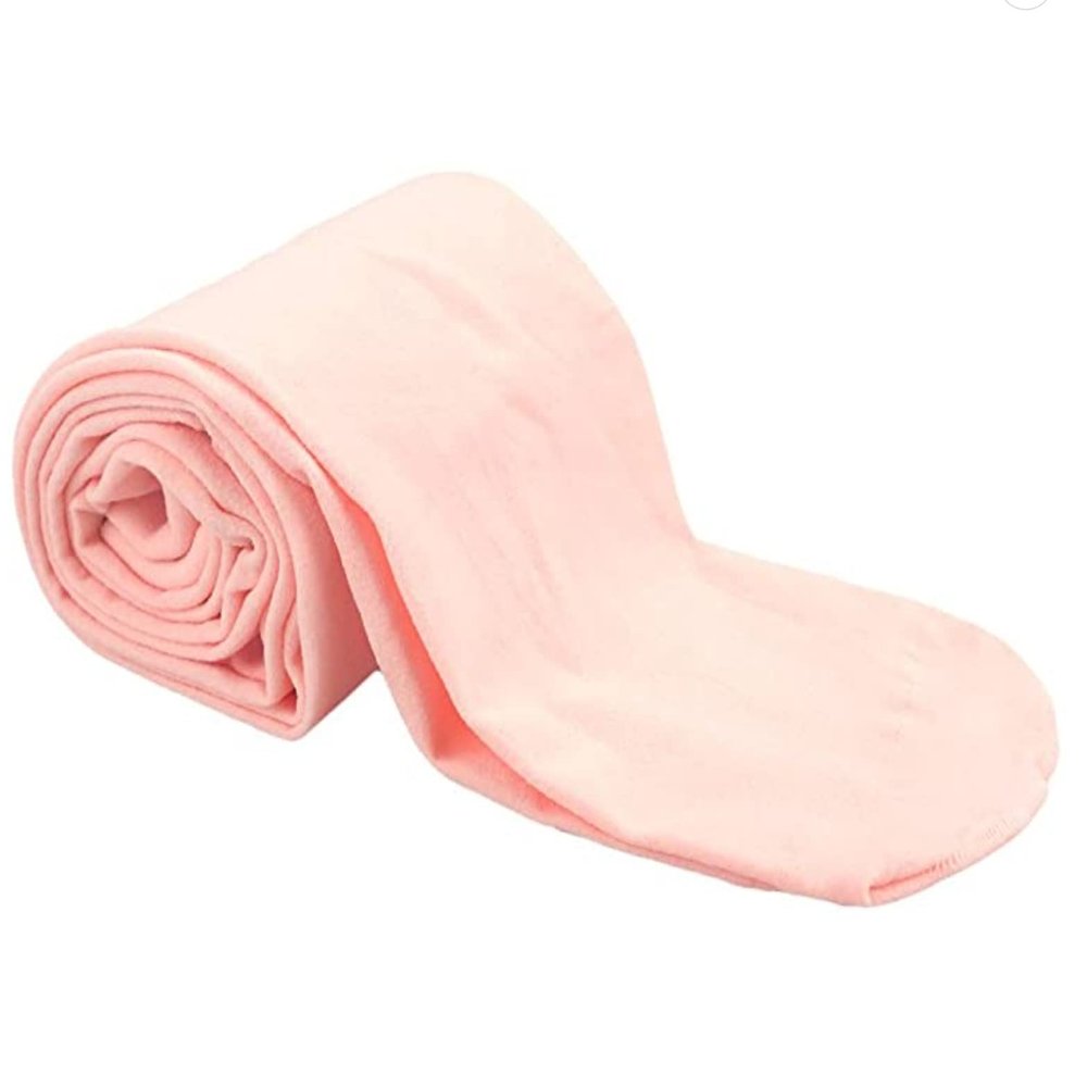 Aslana Dance Pantyhose Tights Stockings for Kids Girls - Ballet Footed Tight Microfiber Super Soft (Small, 1-Pack Ballet Pink)
